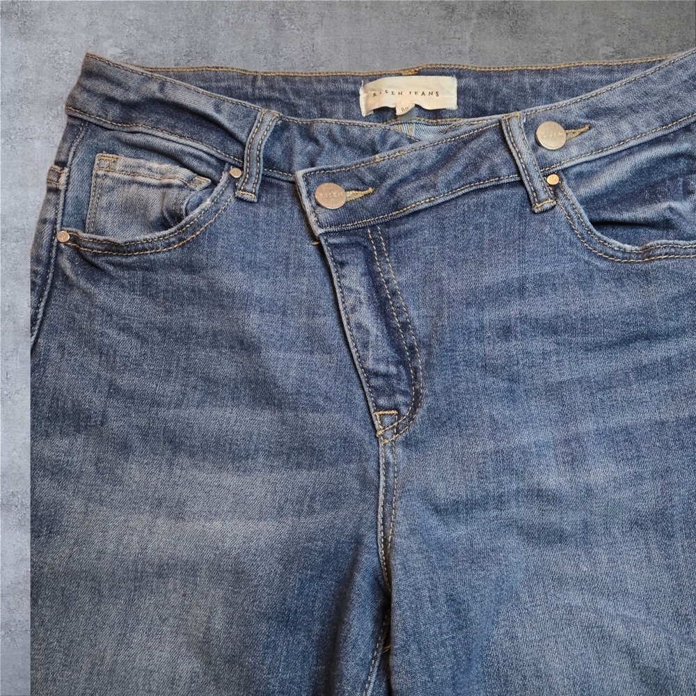 Stylish Light Blue Women's Flare Jeans - Picture 5 of 12